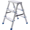 Стремянка STAIRS алюминиевая двухсторонняя ЛАЙТ 3 ступени AST203