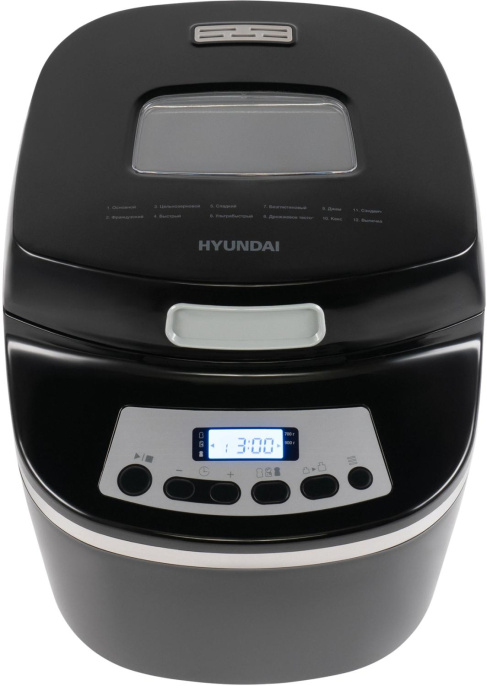 Хлебопечь Hyundai HYBM-P0613 600Вт черный/серебристый
