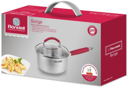 Ковш Rondell Sorge RDS-1218, 1.3л, с крышкой, стальной