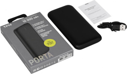 Внешний аккумулятор (Power Bank) TFN Porta PB-247,  10000мAч,  черный [tfn-pb-247-bk]