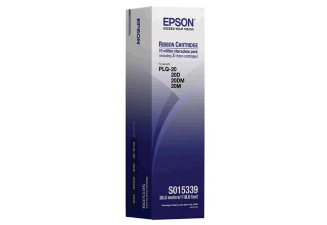 Риббон-картридж EPSON S015339 черный для PLQ-20/PLQ-20M 3 штуки o C13S015339BA