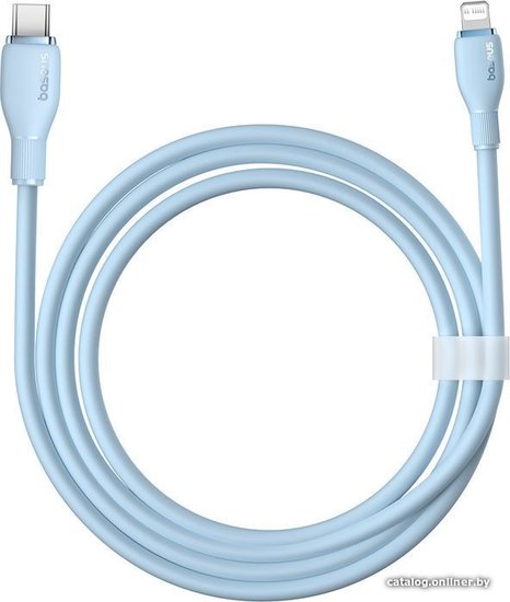 Кабель Baseus P10355701311-00 Pudding Series Fast Charging Cable Type-C to iP 20W 1.2m Galaxy Blue передача данных, питание устройств, скорость передачи: 480Mbps, материал: TPE