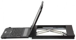 KVM консоль ATEN 1U Ultra Short Depth 18.5” Short Depth USB HDMI Single Rail LCD Console 1920 x 1080 CL3700NW-ATA-RG