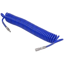 Шланг пневматический спиральный высокого давления (10х15 мм; 10 м; полиуретановый) МАСТАК 680-10110SQ