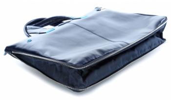 Деловая сумка Piquadro Blue Square CA4021B2/BLU2 с отделением для ноутбука 15.6" синяя натур.кожа