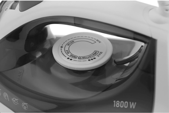 Утюг StarWind SIR1819,  с паровым ударом,  1800Вт,  серый и белый