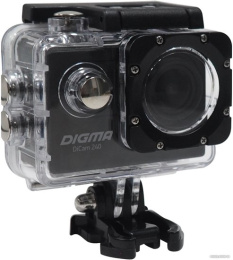 Экшн-камера Digma DiCam 240 1080p, WiFi, черный [dc240]