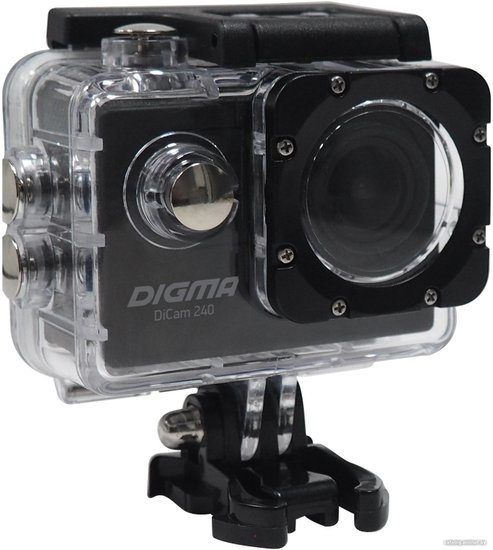 Экшн-камера Digma DiCam 240 1080p, WiFi, черный [dc240]