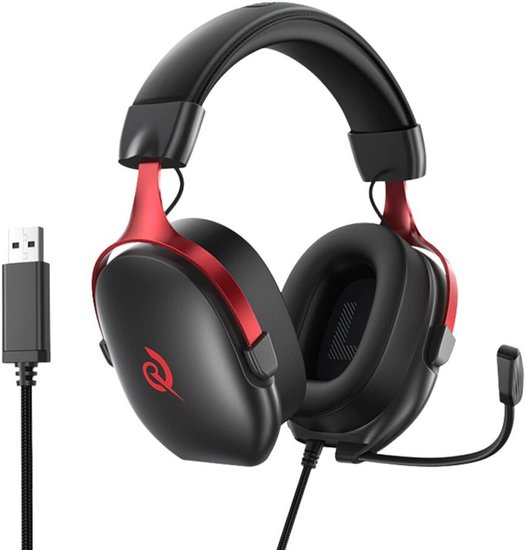 Гарнитура QCY VN200 Pro Black BH25H7GMA виртуальный объемный звук через USB 7.1, 40-миллиметровый неодимовый драйвер, качественная настройка звука, регулируемое оголовье и поворотный микрофон, полная совместимость