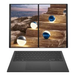 Ноутбук ASUS Zenbook Duo UX8407AA-SN197X Intel Core Ultra X9 388H/LPDDR5X 32GB 2TB/Intel Arc Graphics /14" 3K 2880 x 1800 OLED 16:10 TOUCH,WiFi 7+BT 5.4/ WIN11 PRO/1.65 kg/Moher Gray/Stylus+Sleeve (90NB16V1-M00900)