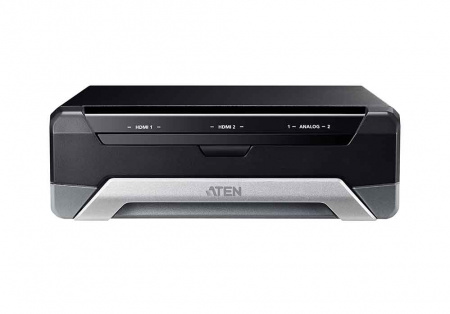 ATEN UC3022-AT-G Конвертер-микшер, HDMI+AUDIO USB, 2xHDMI+2xRCA/XLR USB-C/USB A-тип, Female Male, DC 5V, ввод: 2160p30/25/24;вывод: макс. несжат. 1080p60/50/30/25/24;USB 3.2 Gen1;совм. с HDMI 1.4b;треб.смартфон с Android не ниже 5.0.1 и подд.UVC