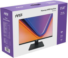 Монитор Hiper 23.8" EasyView HS2401H черный IPS LED 5ms 16:9 HDMI M/M матовая HAS 250cd 178гр/178гр 1920x1080 75Hz FreeSync VGA DP FHD 4.45кг HS2401VDH75H