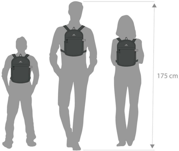 Рюкзак для ноутбука 10.5" Riva Urban 5422 серый полиэстер 5422 GREY