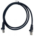 Патч-корд Buro литой molded , UTP, кат.5E, 1м, 4 пары, 26AWG, алюминий омедненный, многожильный, черный