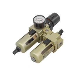 Блок подготовки воздуха 1/4'' фильтр-регулятор+лубрикатор 10 Мк, 1700 л/мин, 0-10 bar, рабочая температура 5-60° Forsage F-AC3010-02 54435 (F-AC3010-02(54435))