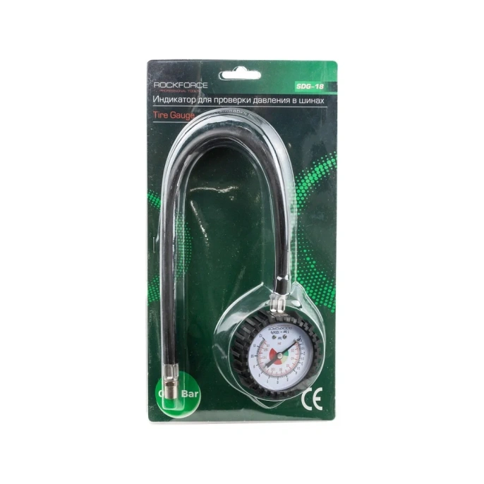 Индикатор для проверки давления в шинах  Rockforce 0-12 bar RF-SDG-18(57065)