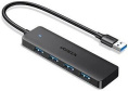USB-хаб Ugreen CM219 25851 подключение по USB-A, 4 x USB-A, корпус пластик