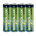 Ergolux R 6 SR4 R6SR4 батарейка,1.5В 4 шт. в уп-ке