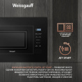 Встраиваемая микроволновая печь WEISSGAUFF HMT-206 Compact, 20л, 700Вт, черный [432897]