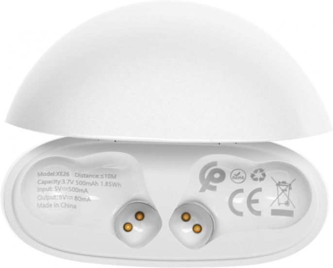 Гарнитура внутриканальные Infinix XBuds XE26 белый беспроводные bluetooth в ушной раковине 10311752