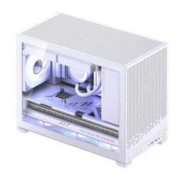 Корпус без блока питания Case JONSBO D32 PRO, Mini-Tower, TG, no fan, 2xUSB-A 3.2 + 1xUSB-C 3.2, mATX, mDTX, mITX White (D32 PRO White)