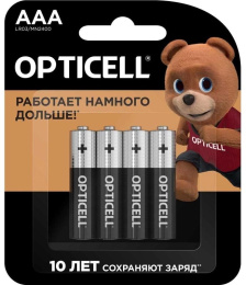 AAA Батарейка OPTICELL Basic LR03,  4 шт.