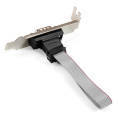 Exegate EX298290RUS Планка портов в корпус 1xCOM ExeGate BrctDB91-LP Com 10-pin F -- RS232 DB9 Male, кабель 20см, Low Profile