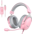 Наушники с микрофоном FIFINE H9P 7.1, съемный микрофон, Pink-Grey