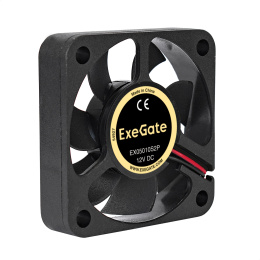 Вентилятор 12В DC ExeGate EX05010S2P 50x50x10 мм, Sleeve bearing подшипник скольжения , 2pin, 5000RPM, 27dBA EX283365RUS