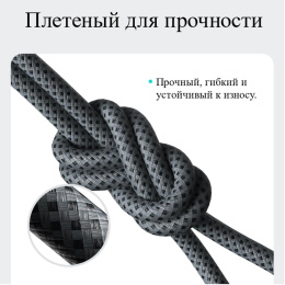 Кабель Romoss CB3224 6958377525999 USB Type-C m -USB Type-C m 2м серый