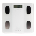 Весы напольные Galaxy Line GL4854 Белый многофункциональные электронные, максимальная нагрузка: 150кг, точность измерения: 0.1кг, функция памяти, 5 измеряемых показателей, материал платформы: высокопрочное стекло, определение веса тела, жировой, мышечной