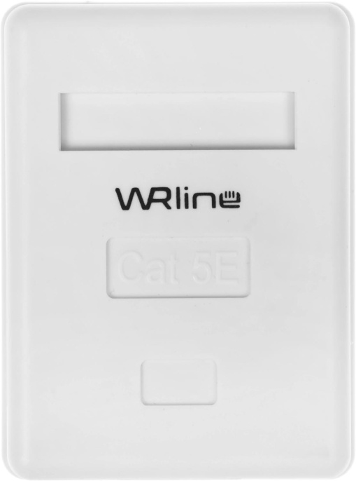 Розетка WRline WR-WS-8P8C-C5E-1 комп.RJ45 1 кат.5E UTP бел. упак.:1шт