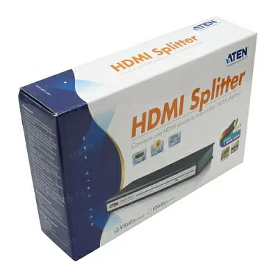 Разветвитель ATEN VS182-A 2-port HDMI Splitter +б.п.