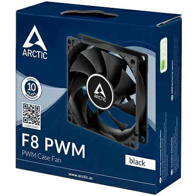 Case fan ARCTIC F8 PWM (Black) - retail (ACFAN00207A)