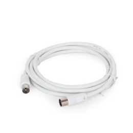 Кабель соединительный антенный PREMIER CCV-515-W-3M,  Coax (f) -  Coax (m),  75Ом,  3м, белый