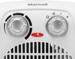 Тепловентилятор ТЭН Maxwell MW-3458,  2000Вт,  с термостатом, 2 режима, белый