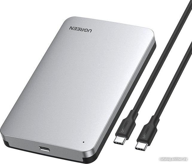 Бокс внешний для жесткого диска UGREEN CM300 70499 2.5-Inch SATA External Hard Drive Enclosure. Цвет: серый