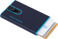 Чехол для кредитных карт Piquadro Blue Square PP4825B2BLR/BLU2, кожа натуральная, темно-синий