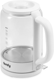Чайник электрический DOMFY DSW-EK304, 1.6л, стекло/пластик