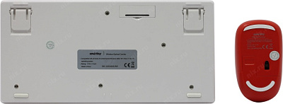 Комплект Smartbuy SBC-220349AG-RW (Кл-ра USB FM+Мышь 3кн Roll FM)