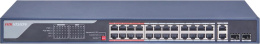Коммутатор Hikvision DS-3E0326P-E C L2 24x100Мбит/с 2x1Гбит/с 2SFP 24PoE 370W неуправляемый