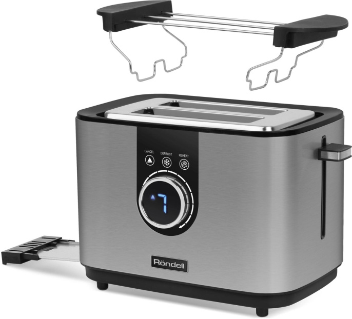 Тостер Rondell RDE-1202 920Вт серебристый
