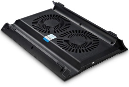Подставка для ноутбука DeepCool N8, 17", 380х278х55 мм, 3хUSB, вентиляторы 2 х 140 мм, 1244г, черный [dp-n24n-n8bk]