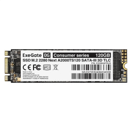 Накопитель SSD M.2 2280 SATA 120GB ExeGate Next A2000TS120 SATA-III, 22x80mm, 3D TLC EX280467RUS