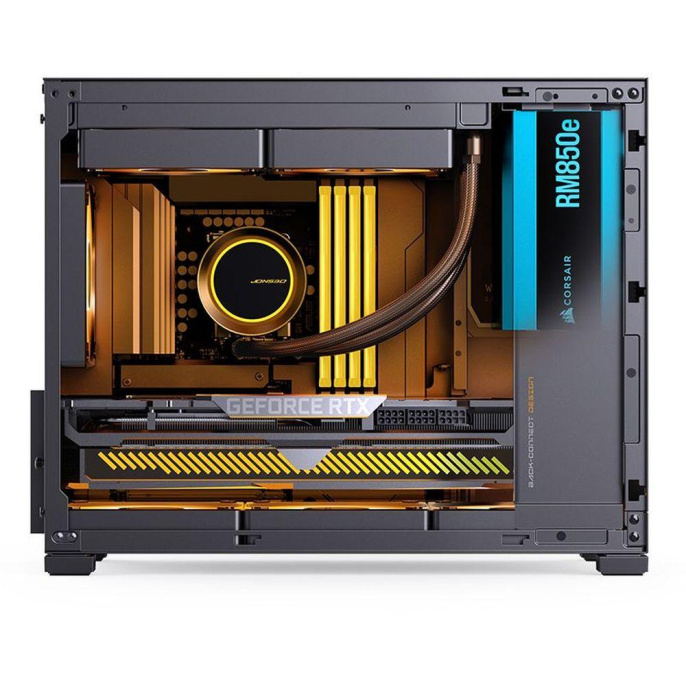 Корпус без блока питания Case JONSBO D32 STD, Mini-Tower, TG, no fan, 1xUSB-A 3.0 + 1xUSB-C 3.1, mATX, mITX Black (D32 STD BLACK)