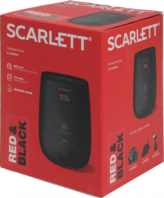 Увлажнитель воздуха Scarlett SC-AH986M30 23Вт ультразвуковой черный