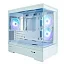 корпус ZALMAN P30 White, MATX, WHITE, WINDOW, 2x3.5