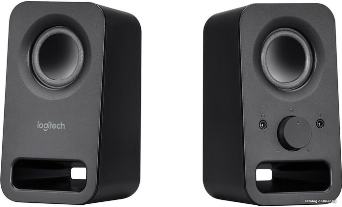 Акустика Logitech Z150 черный 980-000814 настольная полочная , 2.0, мощность RMS 6 Вт, 150-20000 Гц, пластик