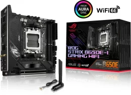 Материнская плата Asus ROG STRIX X670E-I GAMING WIFI SocketAM5 AMD X670 2xDDR5 mini-ITX AC`97 8ch(7.1) 2.5Gg RAID+HDMI