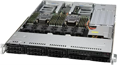 Сервер Supermicro CloudDC SuperServer 1U 120C-TR 2x4310 12C 2.1GHz/4x32Gb RDIMM 3200(16xslots)/1xSM883 240GB SATA(8x2.5")/2x10Gbe RJ45/2x860W